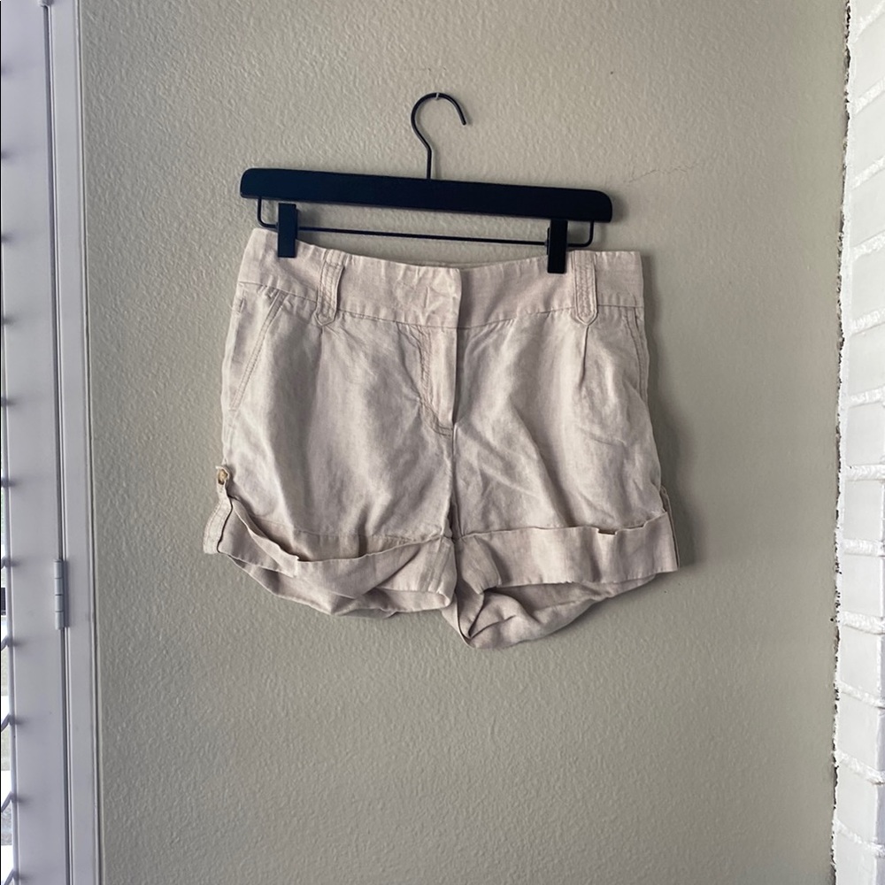 J. Crew Cream Bermuda Shorts Relaxed Fit